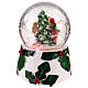 Christmas snow globe reindeer with letterbox 10x10x15 cm s5