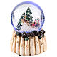 Snow globe 100 mm Santa Claus on sleigh 10x10x15 cm s3