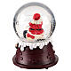 Palla di neve 80mm Babbo Natale su camino 10x10x12 cm s5