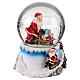 Globo de neve 80 mm Pai Natal com presentes 10x10x12 cm s3