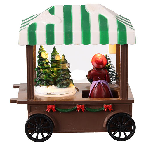 Weihnachtsbaum-Verkaufsstand, mit Beleuchtung, 15x8x15 cm 5