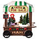 Bancarella alberi di Natale illuminata 15x8x15 cm  s1
