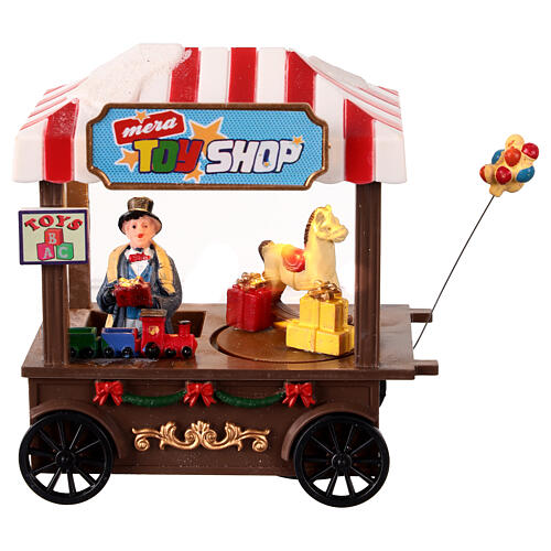 Spielzeug-Verkaufsstand, mit Beleuchtung und Bewegung, 15x8x15 cm 1