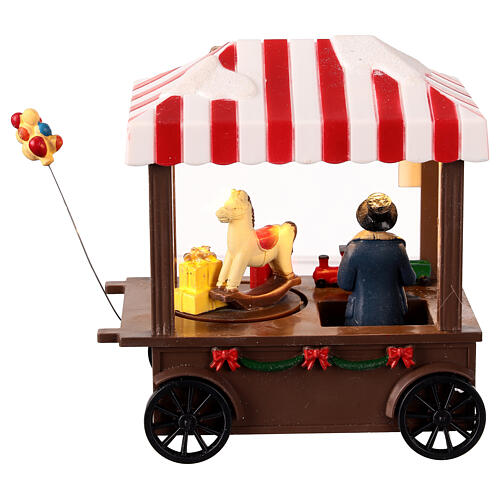 Spielzeug-Verkaufsstand, mit Beleuchtung und Bewegung, 15x8x15 cm 4