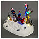 Tobogán con niños iluminado con música 18x11x14 cm s3