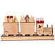 Wooden train Advent calendar with 24 drawers 60x10x30 cm s7