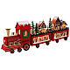 Trenino di Babbo Natale illuminato colorato 55x10x20 cm s3