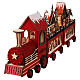 Trenino di Babbo Natale illuminato colorato 55x10x20 cm s5
