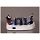 Pista di pattinaggio Natalizia con movimento e luci 30x21x14 cm s5