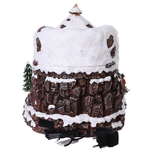 Winterszene „Eislaufbahn auf zwei Ebenen“ mit LEDs und Musik – 27 × 30 × 30 cm 6