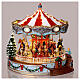 Illuminated Christmas carousel with movement and songs, 12x11x10 in s4