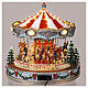 Illuminated Christmas carousel with movement and songs, 12x11x10 in s5