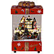 Pacco regalo con trenino in movimento illuminato con musica 15x15x25 s1