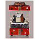Pacco regalo con trenino in movimento illuminato con musica 15x15x25 s5