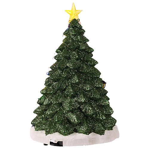 Verkaufshütte für Weihnachtsbäume mit Beleuchtung und Musik, 25x25x35 cm 6