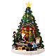 Vendita alberi di Babbo Natale illuminato 25x25x35 cm s1