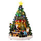 Vendita alberi di Babbo Natale illuminato 25x25x35 cm s3