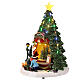 Vendita alberi di Babbo Natale illuminato 25x25x35 cm s4