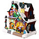 Casa Navideña iluminada con música y movimiento 27x16x26 cm s3
