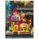 Maison de Noël illuminée avec musique et mouvement 27x16x26 cm s2