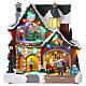 Casa natalina iluminada com música e movimento 27x16x26 cm s1