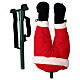 Babbo Natale che scalcia addobbo albero Natale movimento 40 cm s9