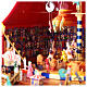 Circo scena natalizia musica movimento luci 30x30 cm s6
