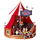 Circo scena natalizia musica movimento luci 30x30 cm s7
