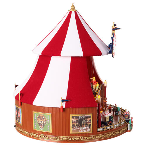 Circus Christmas scene music movement lights 30x30 cm 9