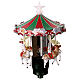 Cimier sapin de Noël carrousel chevaux mouvement diam. 18 cm s2