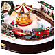 Christmas village set: train on snowy landscape, music motion and lights, 6x20x16 in s2