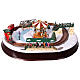 Christmas village set: train on snowy landscape, music motion and lights, 6x20x16 in s11