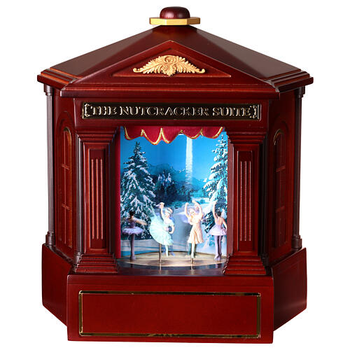 Nutcracker's theatre with three animated scenes, music and lights, 12x10x10 in 5