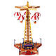 Giostra paracadute natalizia movimento musica luci h 50 cm s1