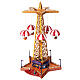 Giostra paracadute natalizia movimento musica luci h 50 cm s4
