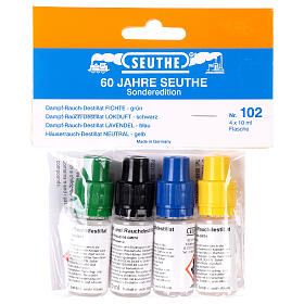 Dampf-Rauch-Destillat – Set enthält 4 farbige, duftende Destillate à 10 ml