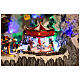 Pueblo navideño LED con teleférico, patinadores y noria 65x45x31 cm s3