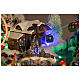 Pueblo navideño LED con teleférico, patinadores y noria 65x45x31 cm s6
