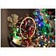 Pueblo navideño LED con teleférico, patinadores y noria 65x45x31 cm s7