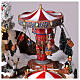 Villaggi Natalizio Luna Park mongolfiera illuminato musica 65x45x35 cm trasformatore s4
