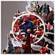 Villaggi Natalizio Luna Park mongolfiera illuminato musica 65x45x35 cm trasformatore s7