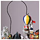 Villaggi Natalizio Luna Park mongolfiera illuminato musica 65x45x35 cm trasformatore s9