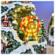 Winterszene „Bergdorf“ mit LED, Karussell und Riesenrad – 35 × 35 × 50 cm, Strombetrieb s6