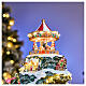 Winterszene „Bergdorf“ mit LED, Karussell und Riesenrad – 35 × 35 × 50 cm, Strombetrieb s9