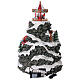 LED mountain Christmas village carousel music motion transformer, 35x35x50 cm s11