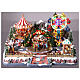 Villaggio Natalizio Deluxe Luna Park in movimento LED colorati 65x60x40 cm corrente s2