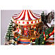 Villaggio Natalizio Deluxe Luna Park in movimento LED colorati 65x60x40 cm corrente s4
