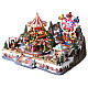 Villaggio Natalizio Deluxe Luna Park in movimento LED colorati 65x60x40 cm corrente s5