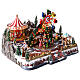Villaggio Natalizio Deluxe Luna Park in movimento LED colorati 65x60x40 cm corrente s8
