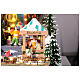 Villaggio Natalizio Deluxe Luna Park in movimento LED colorati 65x60x40 cm corrente s9